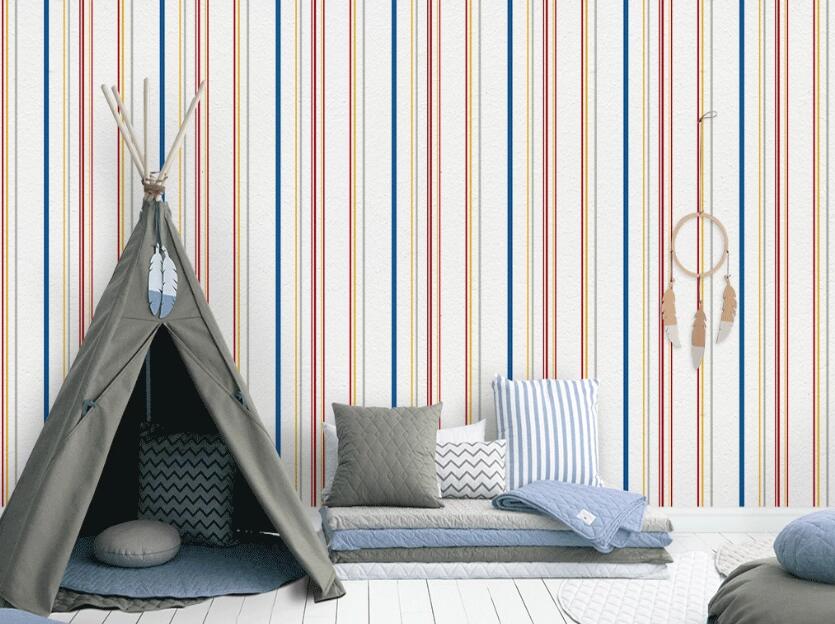 3D Neat Color Stripes 901 Wall Murals