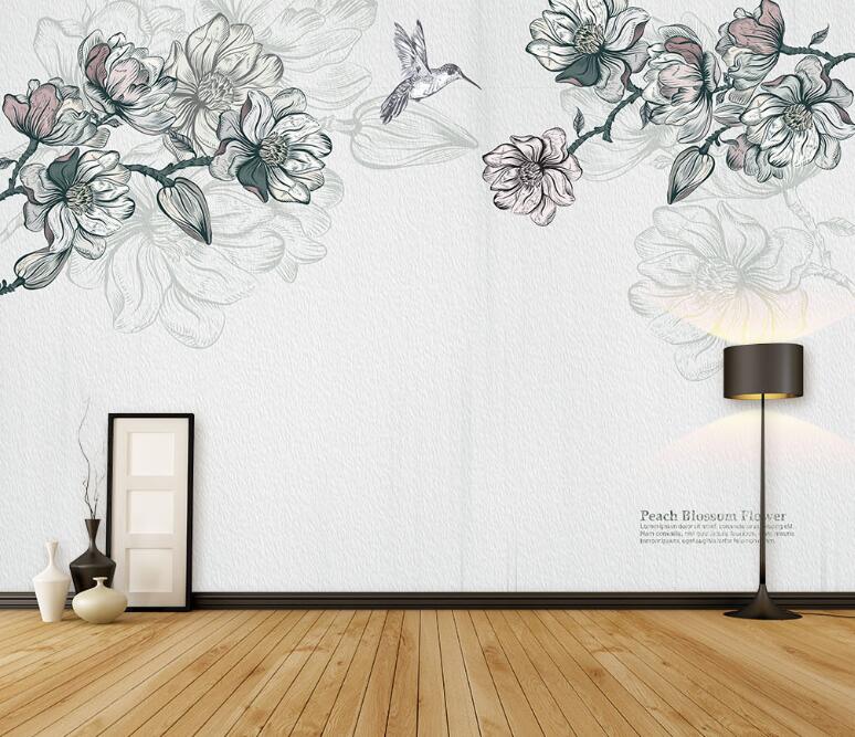 3D Plain Flowers 865 Wall Murals