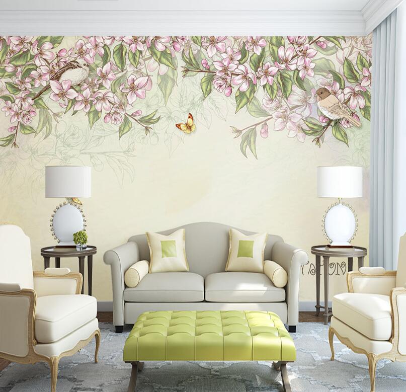 3D Purple Flower Wisteria 859 Wall Murals