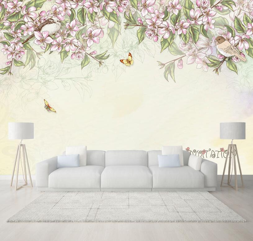 3D Purple Flower Wisteria 859 Wall Murals