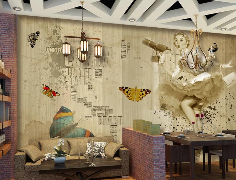 3D Retro Era 041 Wall Murals