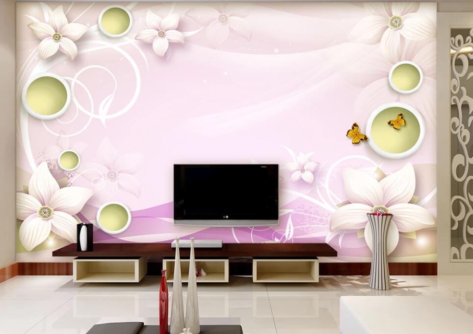 3D Pink World 008 Wall Murals
