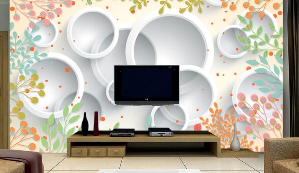 3D Round Combination 002 Wall Murals