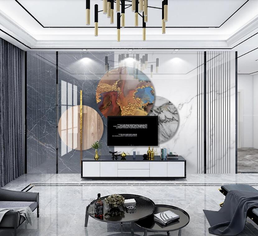 3D Landscape Round 344 Wall Murals