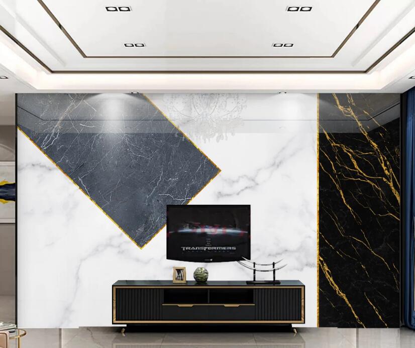 3D Gray Pentagon 341 Wall Murals