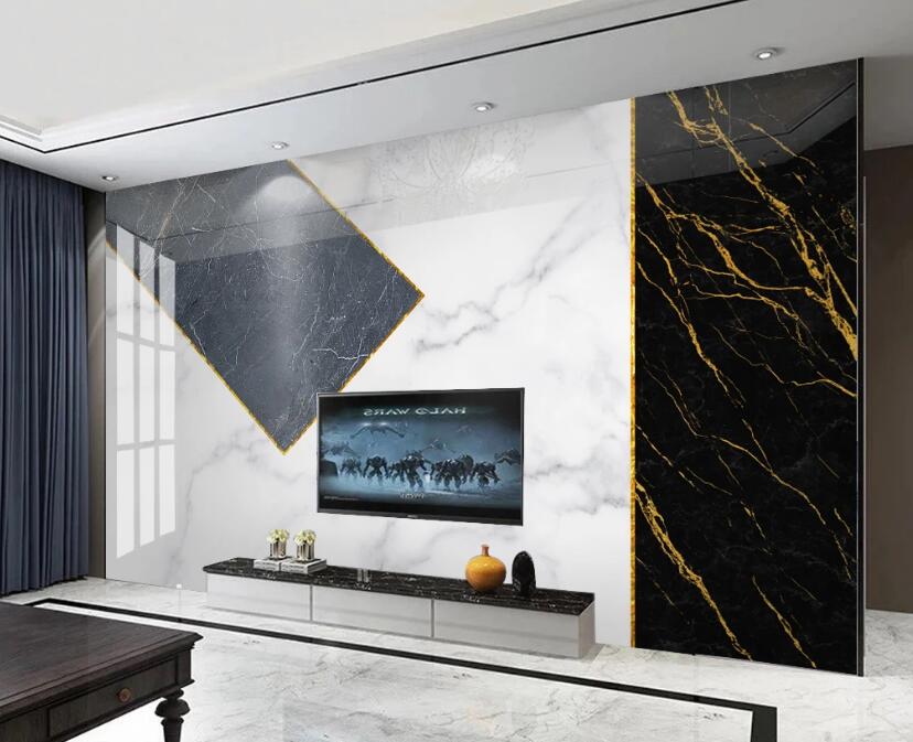 3D Gray Pentagon 341 Wall Murals