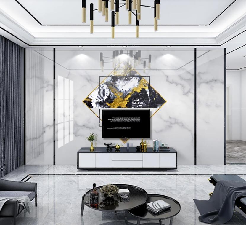 3D Rhombus Landscape 326 Wall Murals