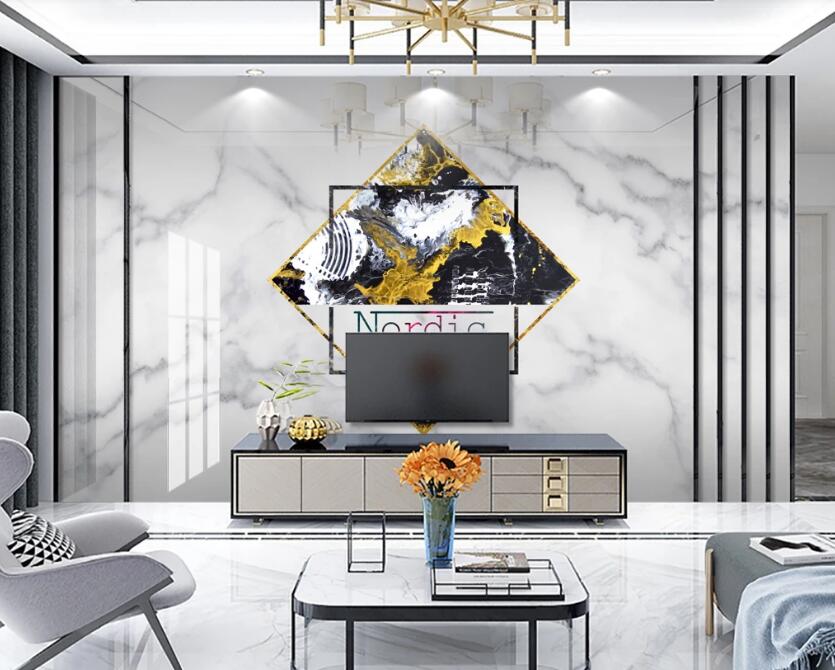 3D Rhombus Landscape 326 Wall Murals