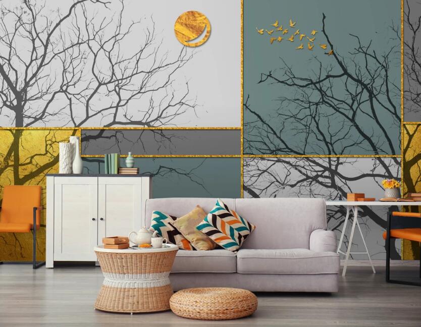 3D Dead Tree Artistic Conception 307 Wall Murals