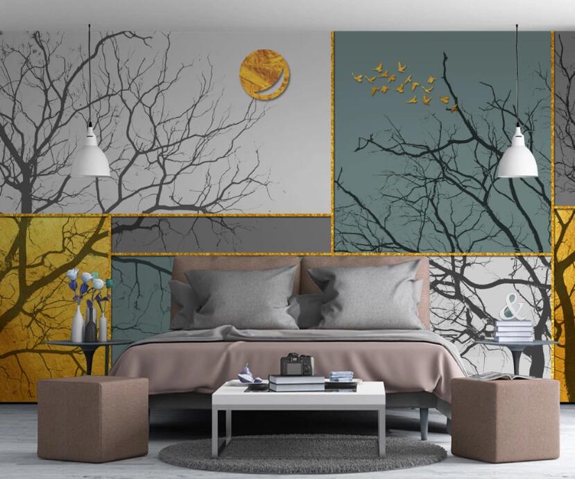 3D Dead Tree Artistic Conception 307 Wall Murals