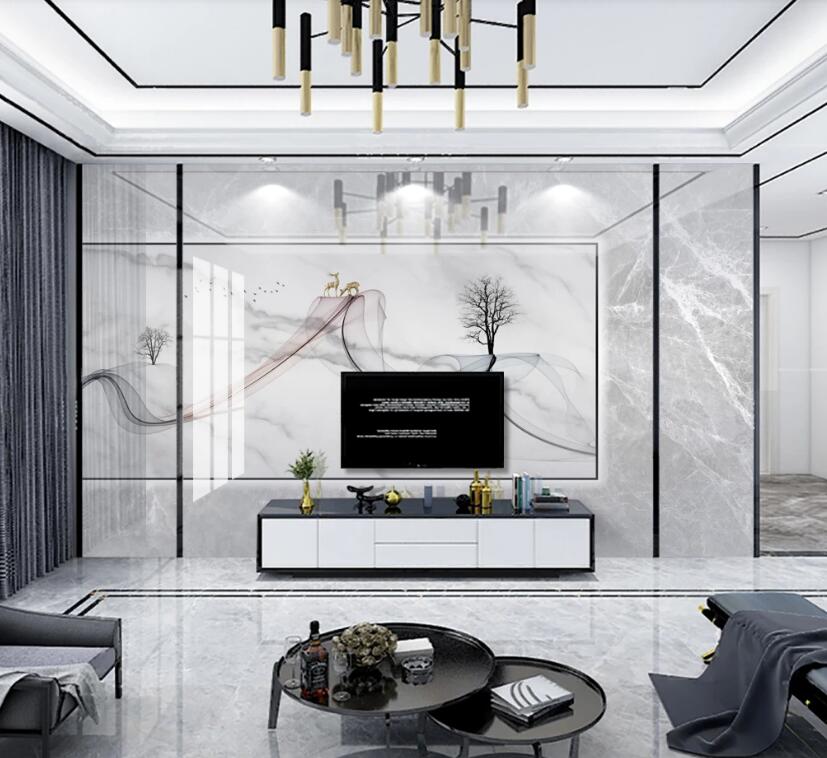 3D Elegant Ribbon 288 Wall Murals