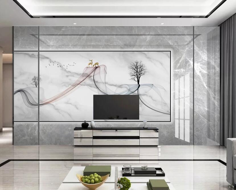 3D Elegant Ribbon 288 Wall Murals