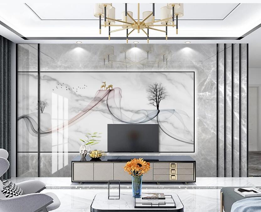 3D Elegant Ribbon 288 Wall Murals