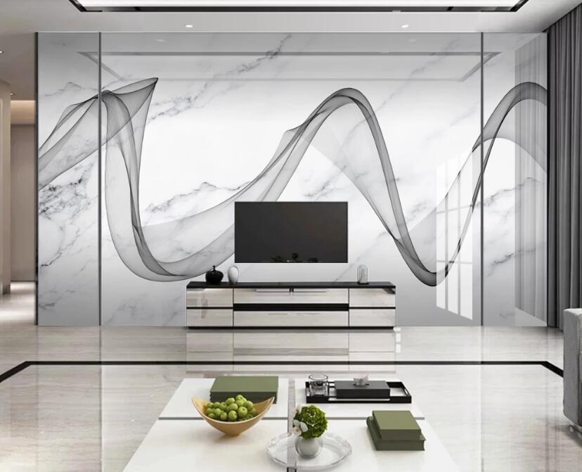 3D Elegant Ribbon 275 Wall Murals