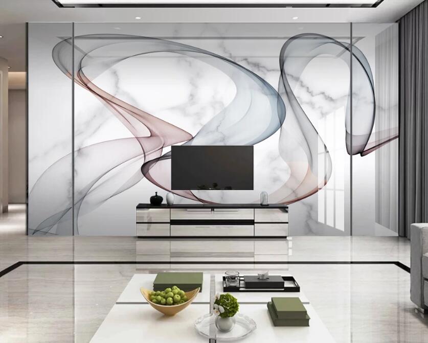 3D Elegant Ribbon 274 Wall Murals