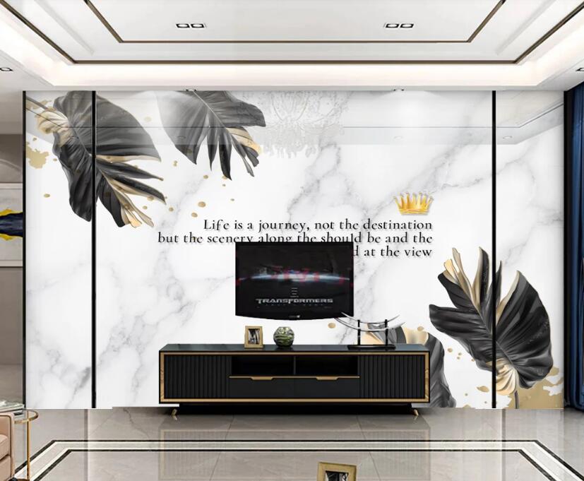 3D Black Feather 254 Wall Murals