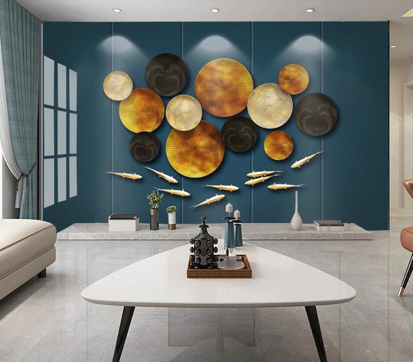 3D Four-color Disc 237 Wall Murals