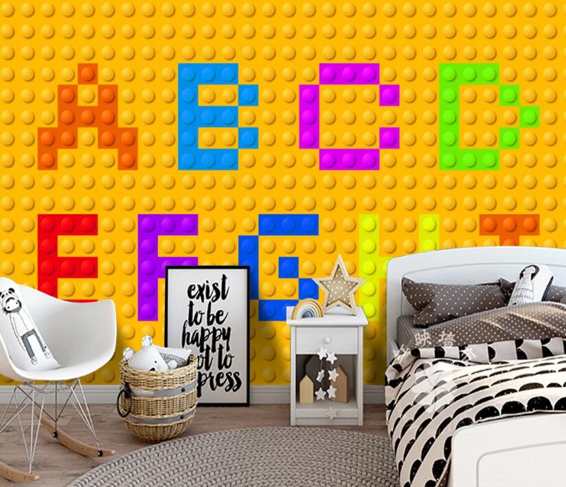 3D Colored Letters 232 Wall Murals