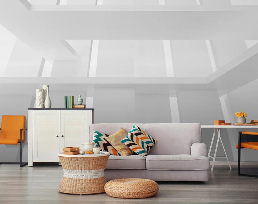 3D Light And Shadow Building 198 Wall Murals