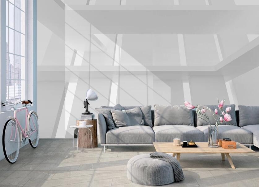 3D Light And Shadow Building 198 Wall Murals