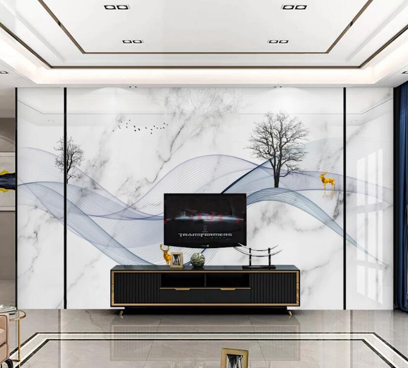 3D Elegant Light Blue 185 Wall Murals