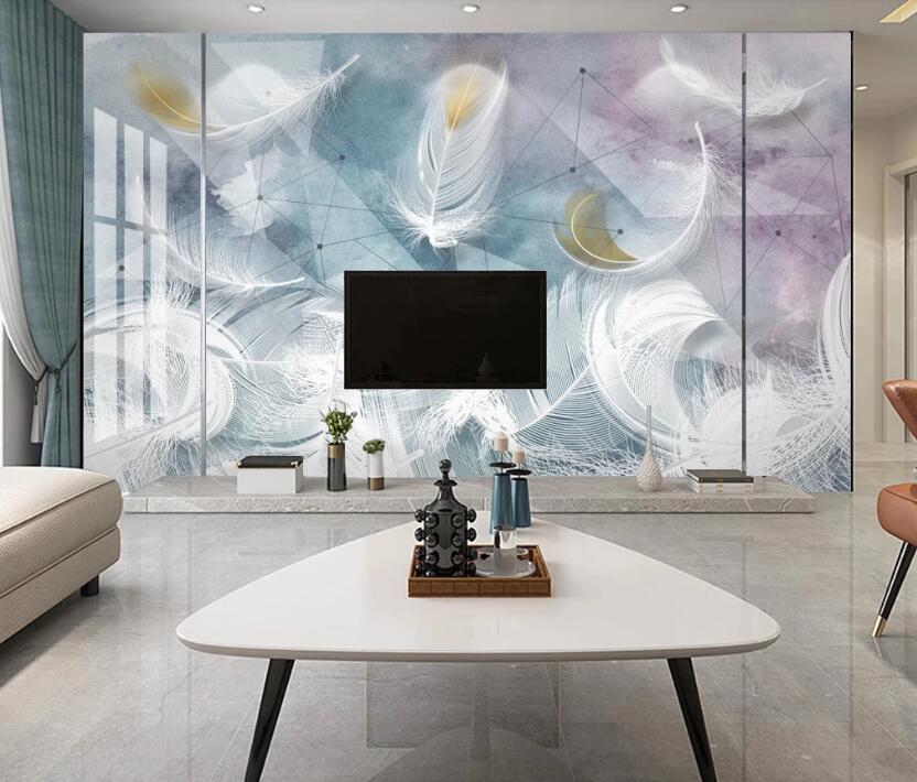 3D Dream Feather 179 Wall Murals