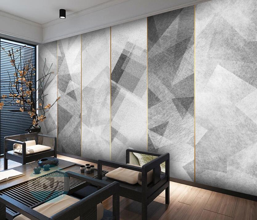 3D Three-color Pattern 164 Wall Murals
