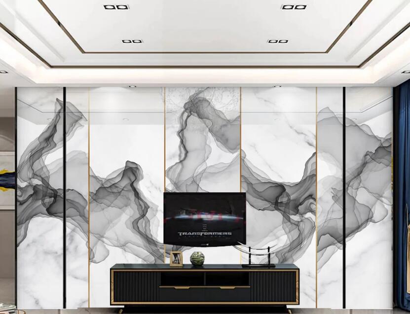 3D Elegant Ink Silk 159 Wall Murals