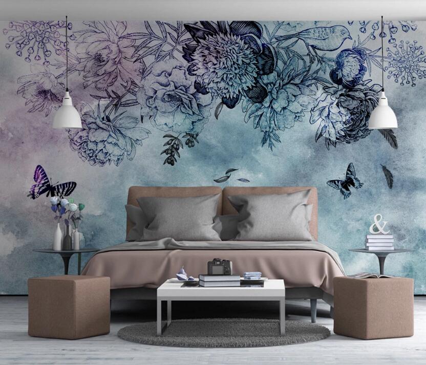 3D Dream Flower 153 Wall Murals
