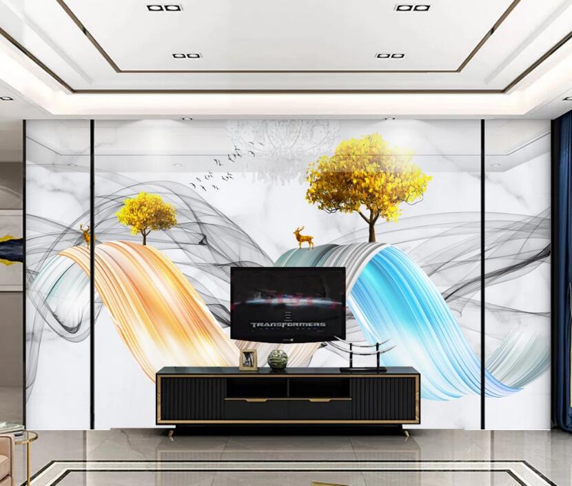 3D Paint Ribbon 141 Wall Murals