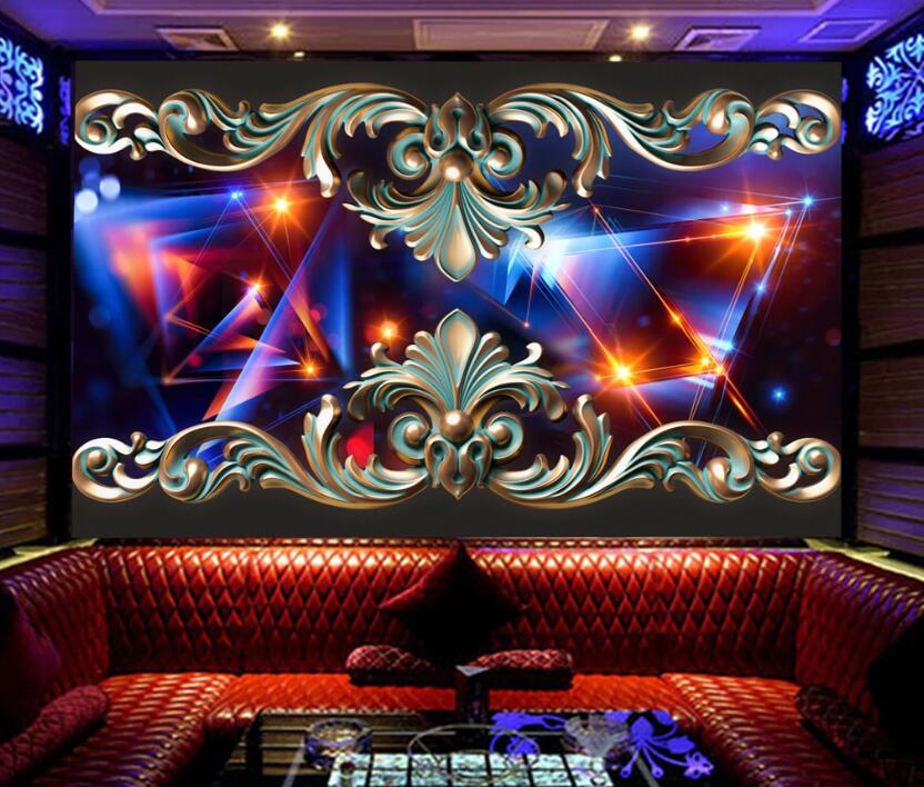 3D Colorful Light 126 Wall Murals
