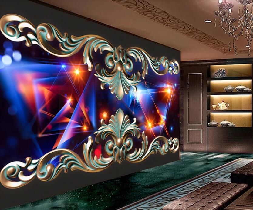 3D Colorful Light 126 Wall Murals