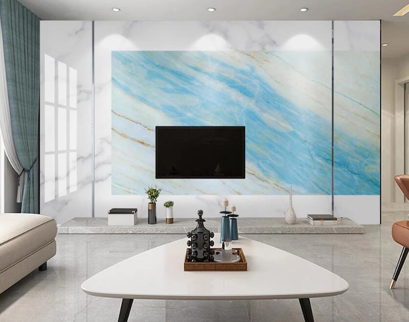 3D Color Lead Blue 113 Wall Murals