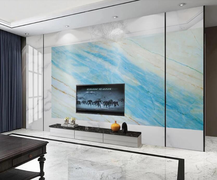 3D Color Lead Blue 113 Wall Murals