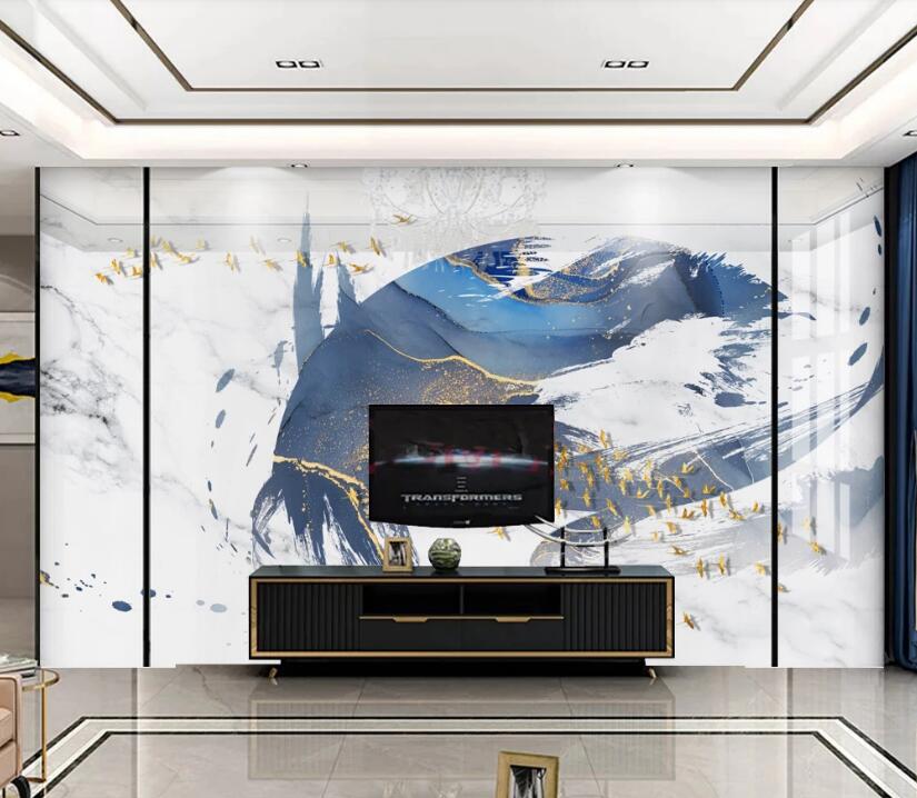 3D Blue Jinghong 081 Wall Murals