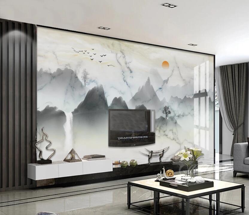 3D Looming Mountain 060 Wall Murals