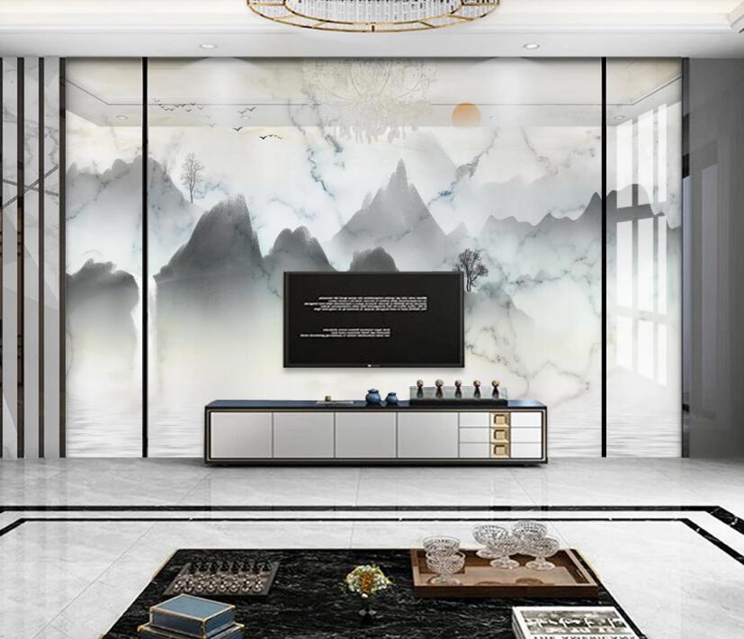 3D Looming Mountain 060 Wall Murals