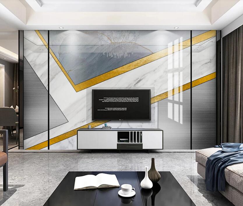 3D Three-color Marble Texture 850 Wall Murals
