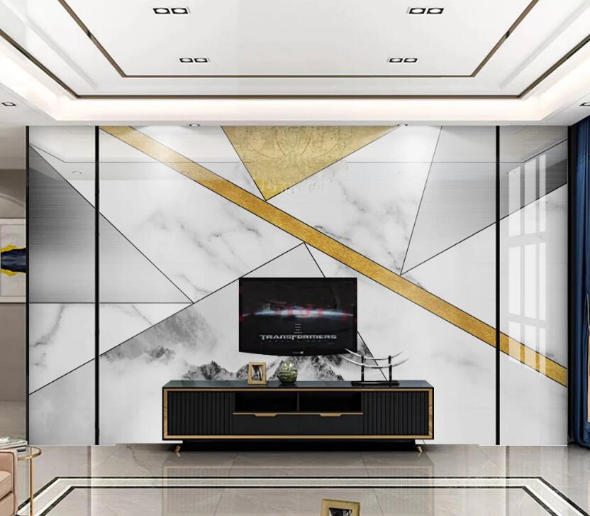 3D Marble Geometric Texture 849  Wall Murals