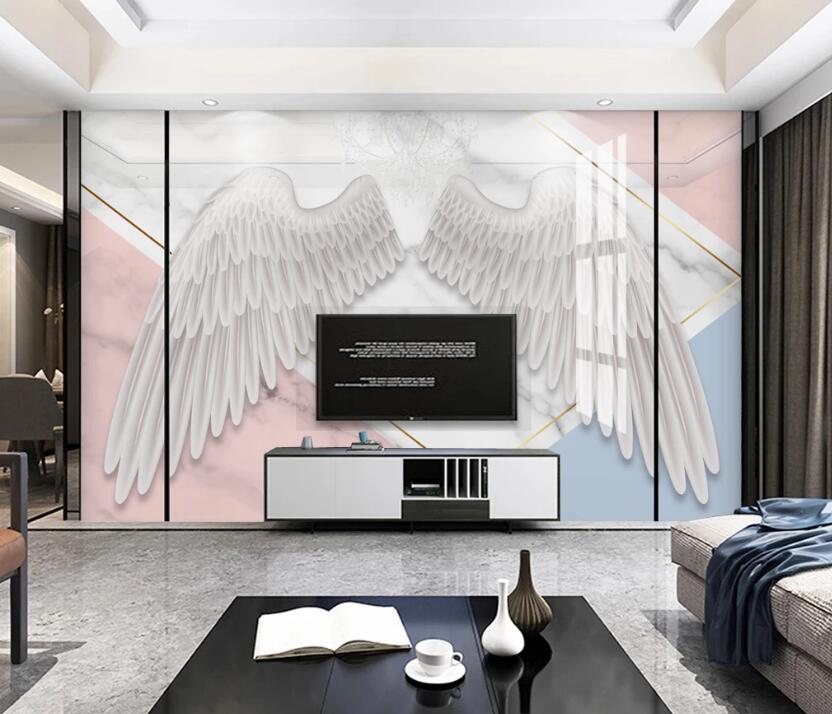 3D Anti-fall Wings 844 Wall Murals