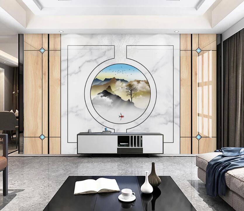 3D Refreshing Mountains 786 Wall Murals