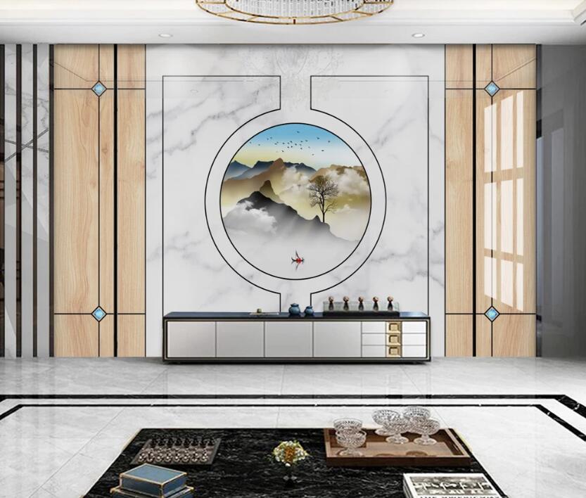 3D Refreshing Mountains 786 Wall Murals