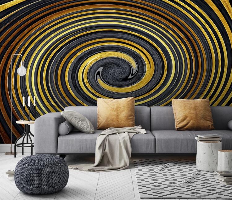 3D Colored Swirl 458 Wall Murals