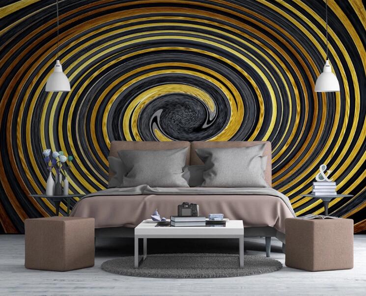 3D Colored Swirl 458 Wall Murals
