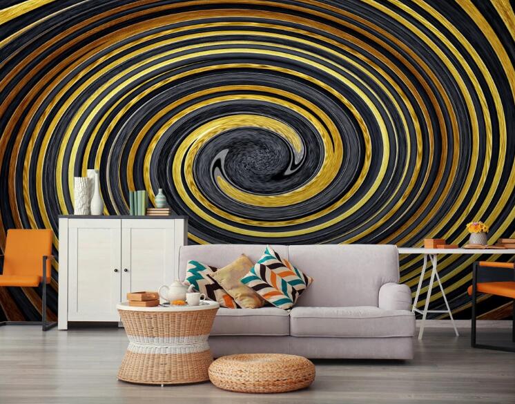 3D Colored Swirl 458 Wall Murals