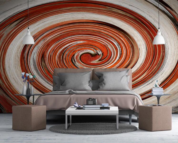 3D Orange Whirlpool 457 Wall Murals