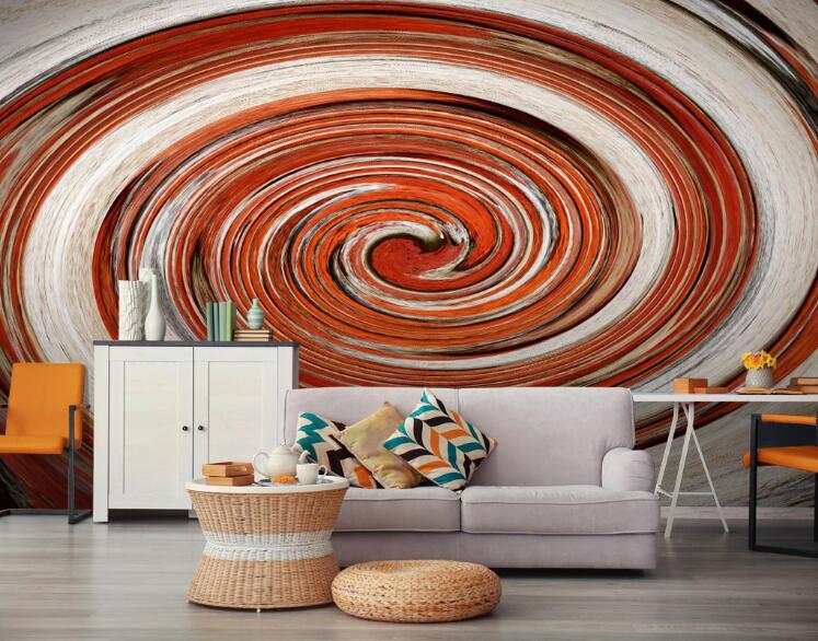 3D Orange Whirlpool 457 Wall Murals
