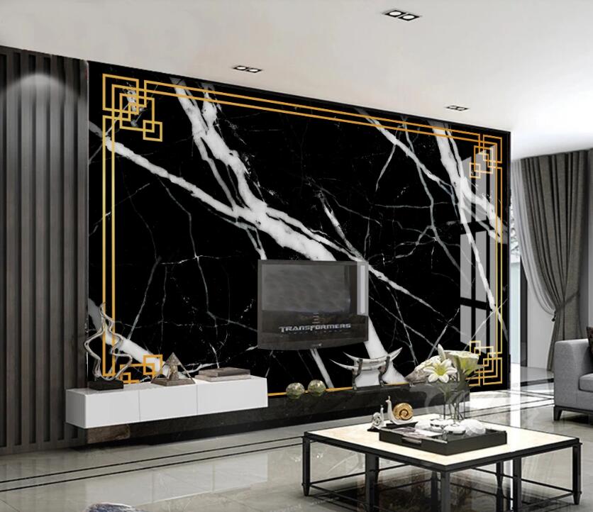 3D Black Texture 762 Wall Murals