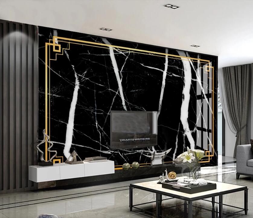 3D Black Texture 761 Wall Murals
