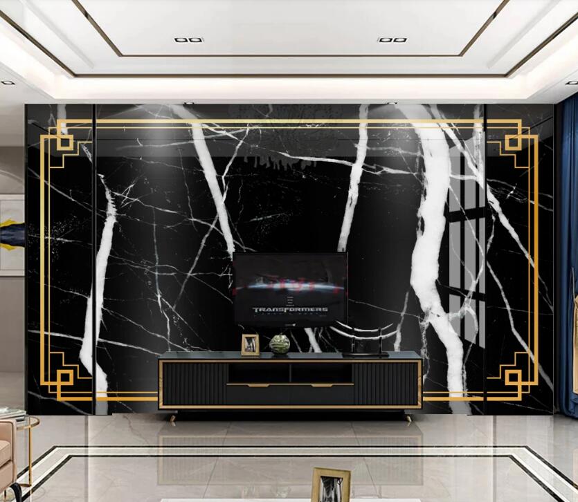 3D Black Texture 761 Wall Murals